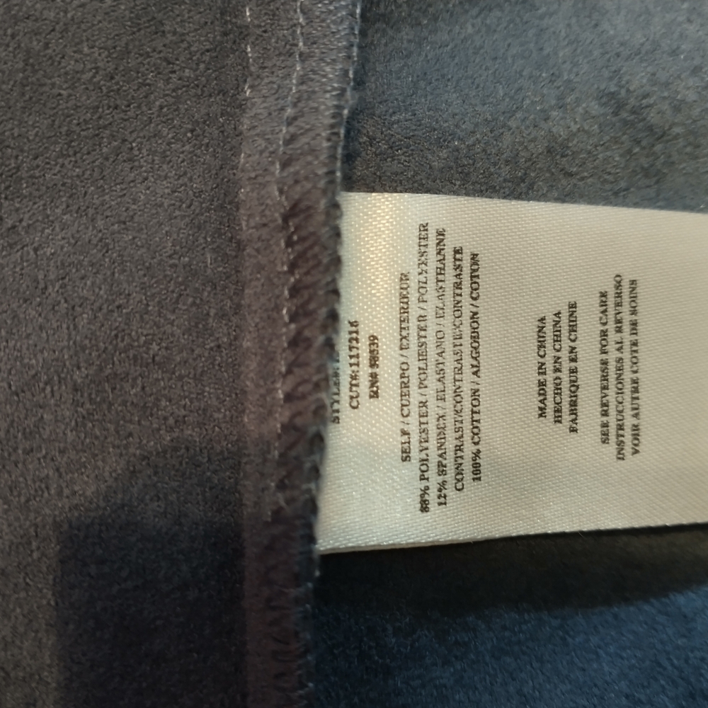 Women's Blue Open Front Jacket - Picture 8 of 8